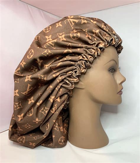 louis vuitton hair bonnet.